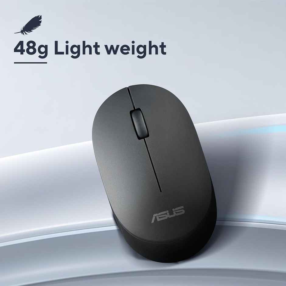Asus Mw103 Ergonomic,1600 Dpi,3Y Warranty,2.4Ghz Wireless Optical Mouse(Black)