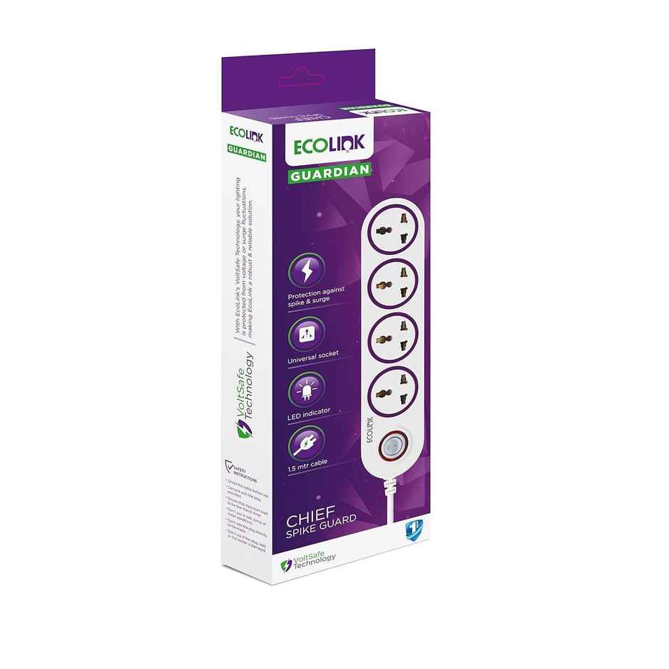 EcoLink 4 Way Spike & Surge Gurad 6A