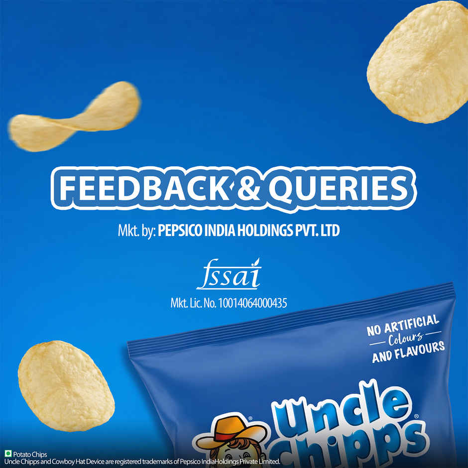Uncle Chipps Plain Salted | Crunchy Potato Chips