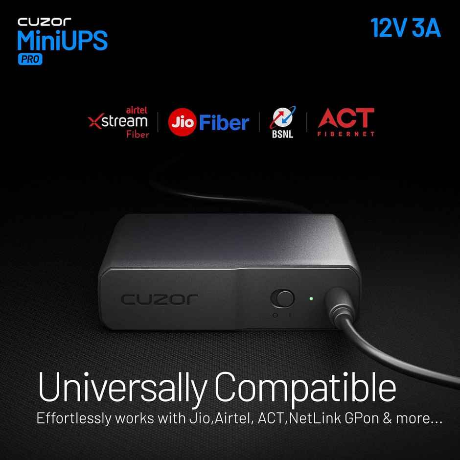 Cuzor Router Ups 12V 3A , Upto 8 Hour Backup