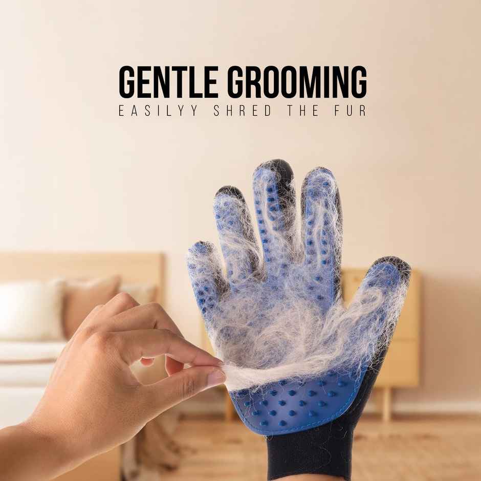 Urbanfix Pet Hair Gloves Flexible Grooming Gloves for Loose Fur Removal & Massaging Pets - Assorted