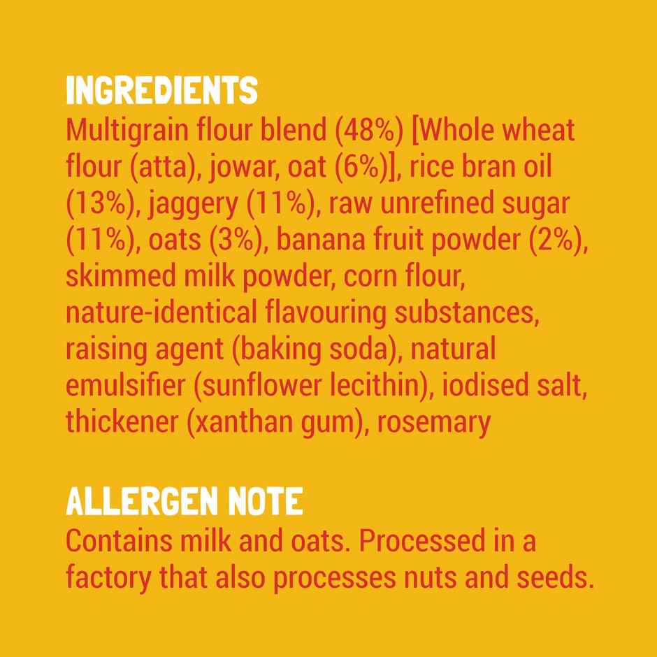 Slurrp Farm No Maida No Palm Oil Banana Oat Cookies - Yummy Biscuits for Kids