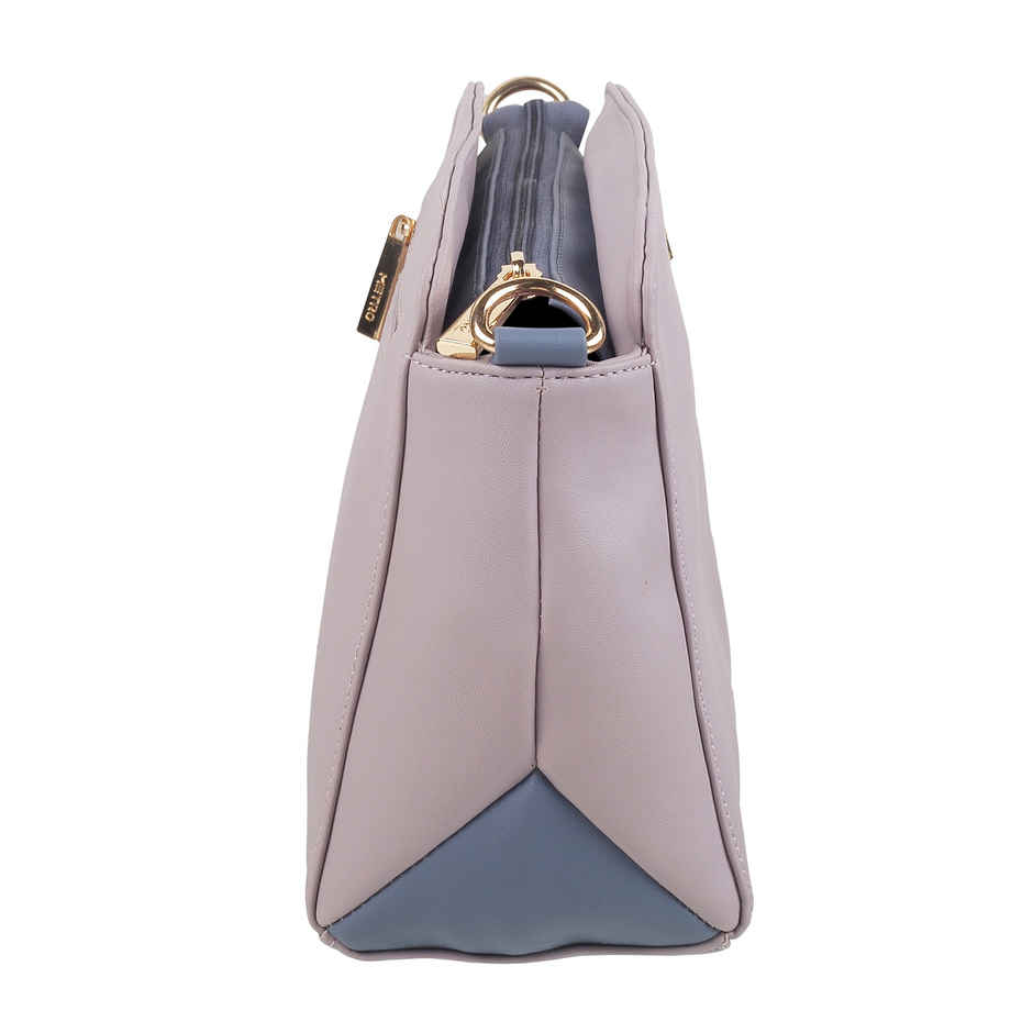 Metro Women's Textured PU 2.5 L Sling Bag | Purple and Blue - One Size