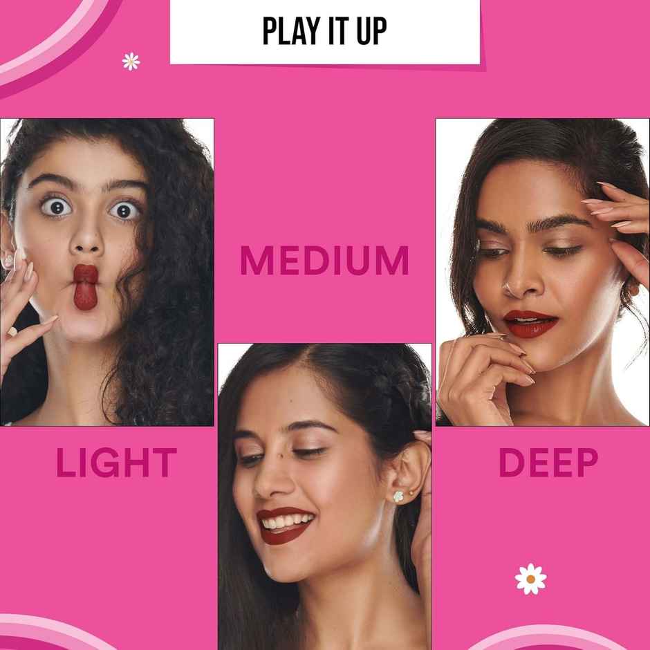 SUGAR POP Matte Lip Colour | Smudge-Proof | 05 Mahogany