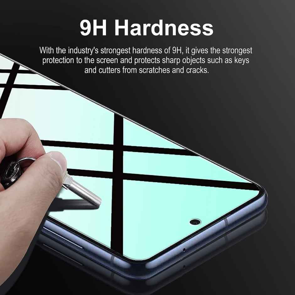 OHONESTY Tempered Glass for iPhone 15 Pro| Edge-to-Edge Coverage| Easy Fit with Applicator
