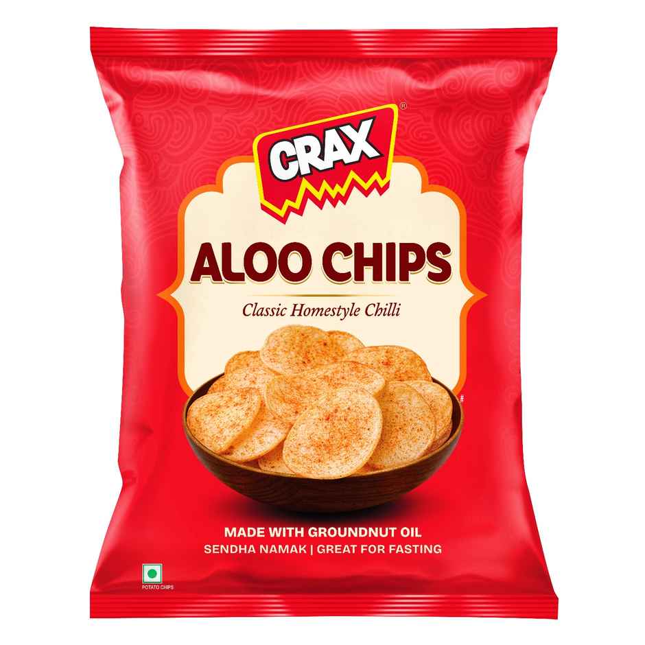 Crax Homestyle Aloo Chips | Vrat Mota Chips
