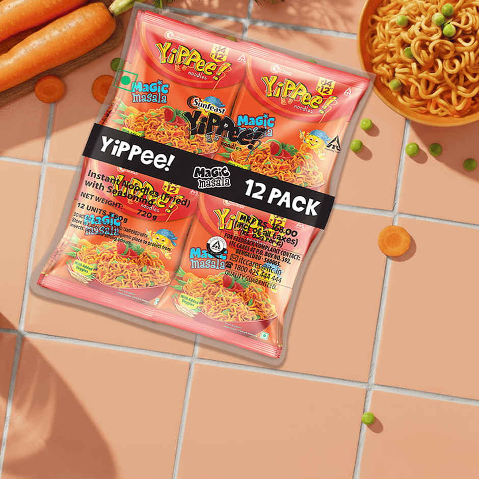 Yippee Magic Masala Noodles| 12 in 1