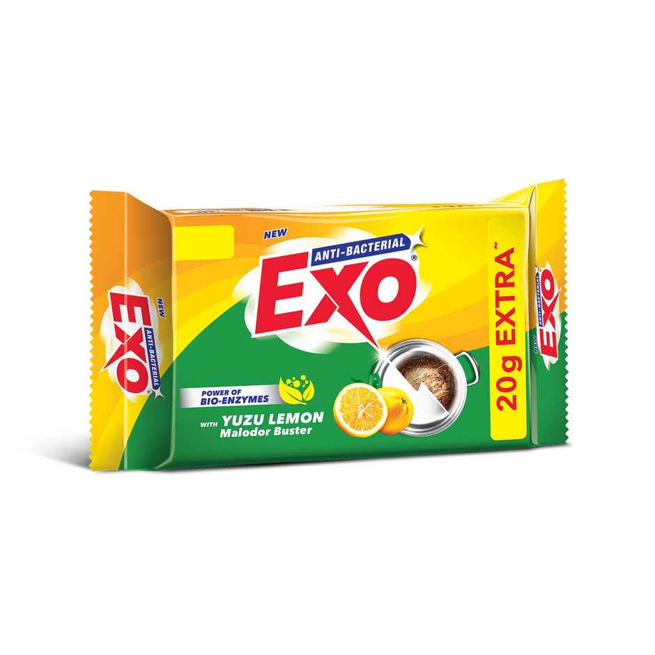Exo Anti Bacterial Dishwash Bar|Yuzu Lemon for Malodor Buster & Power of Bio-Enzymes