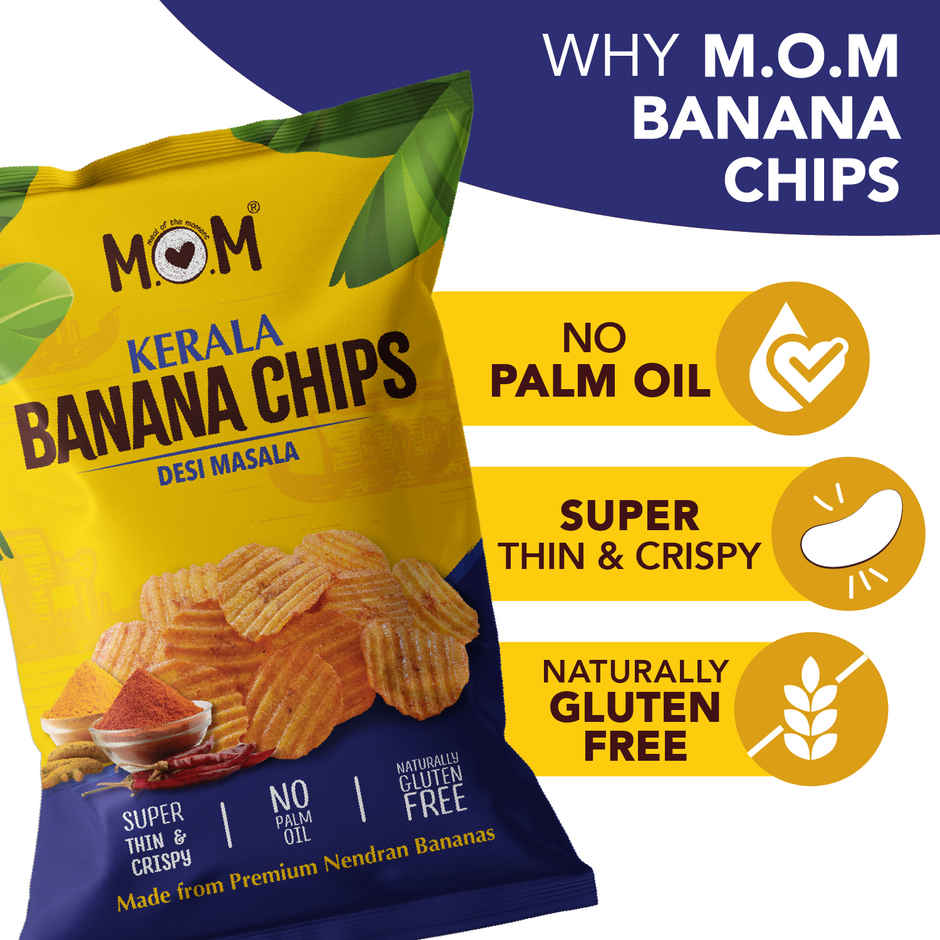 MOM Kerala Banana Chips | Masala | Crunchy & Spicy