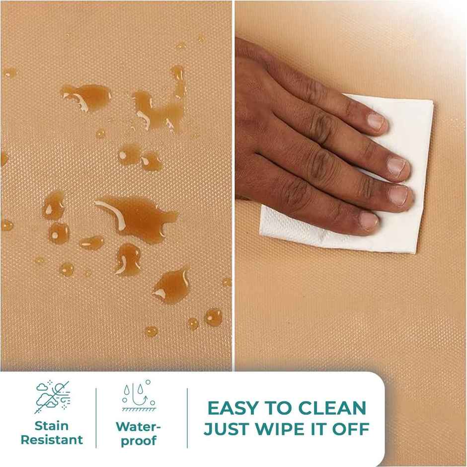 Senego Anti Slip Mat 5m, Shelf Liner Mat for Kitchen/Cupboard/Drawers/Bathroom (45 cm x 5 m), Beige