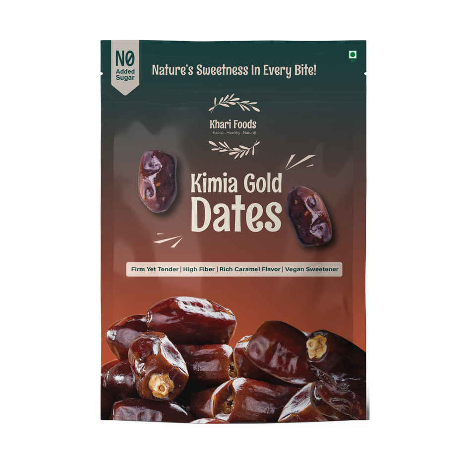 Khari Foods Kimera Dates(400gms) & Khari Foods Black Afghan Dates(200gms) Combo