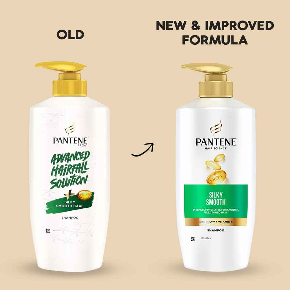 Pantene Hair Science Silky Smooth Shampoo With Vitamin E Hydrated Hair