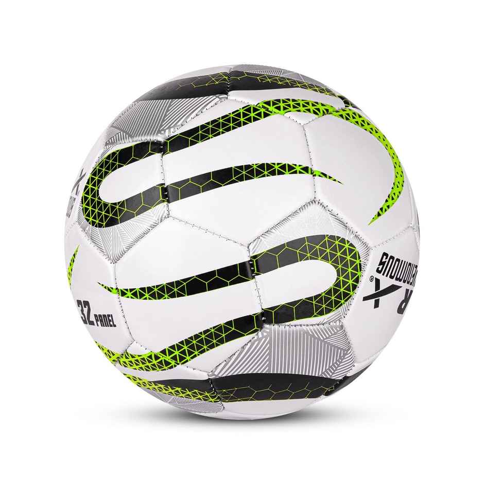 Vector X Venomous Machine Stitched Football | With Pump & Pin | Green-Black | Size - 5