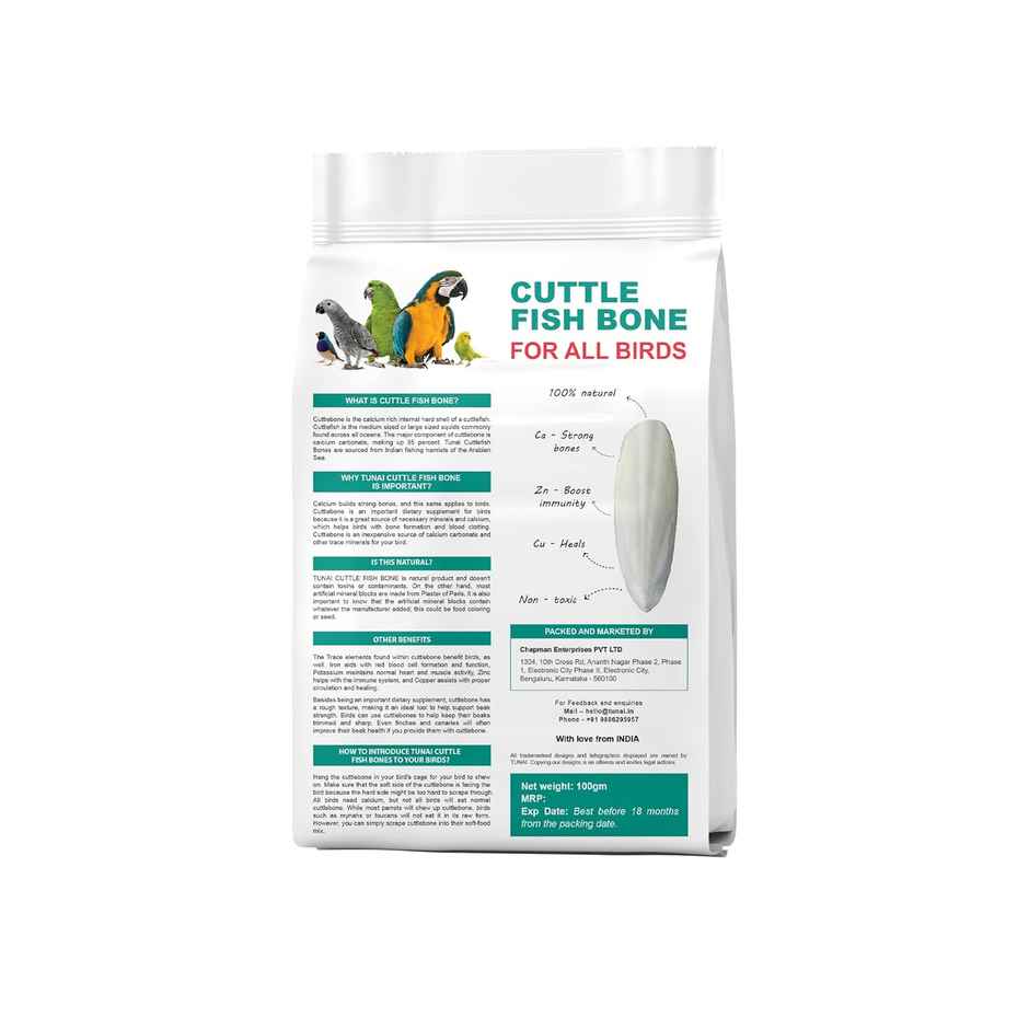 Tunai Cuttle Fish Bones For Birds