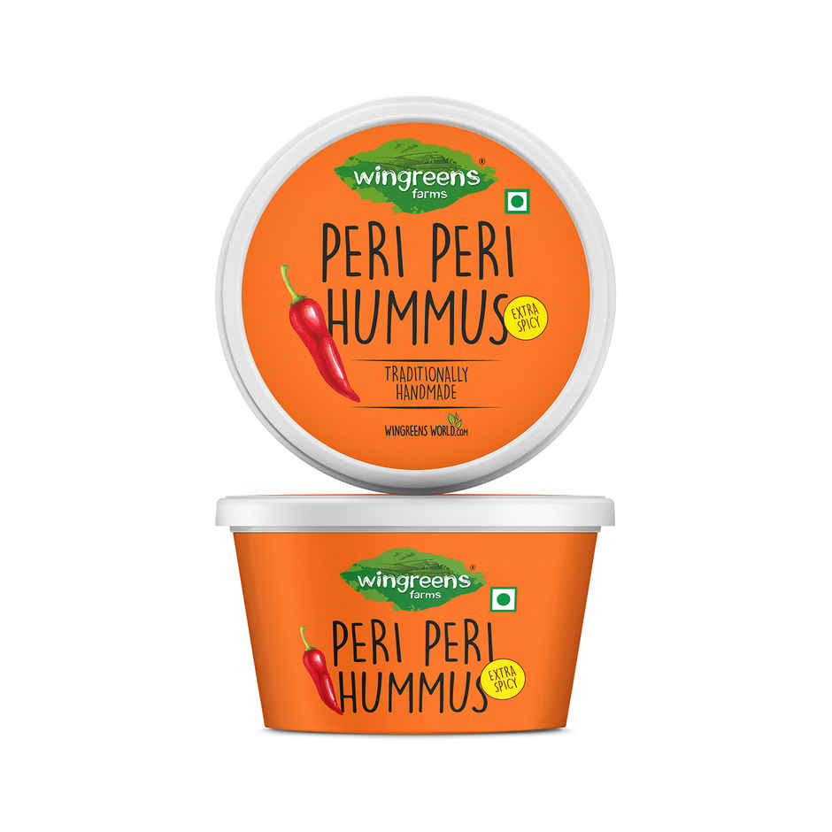 Wingreens Farms Peri Peri Hummus | Hummus Dip | Peri Peri Dip