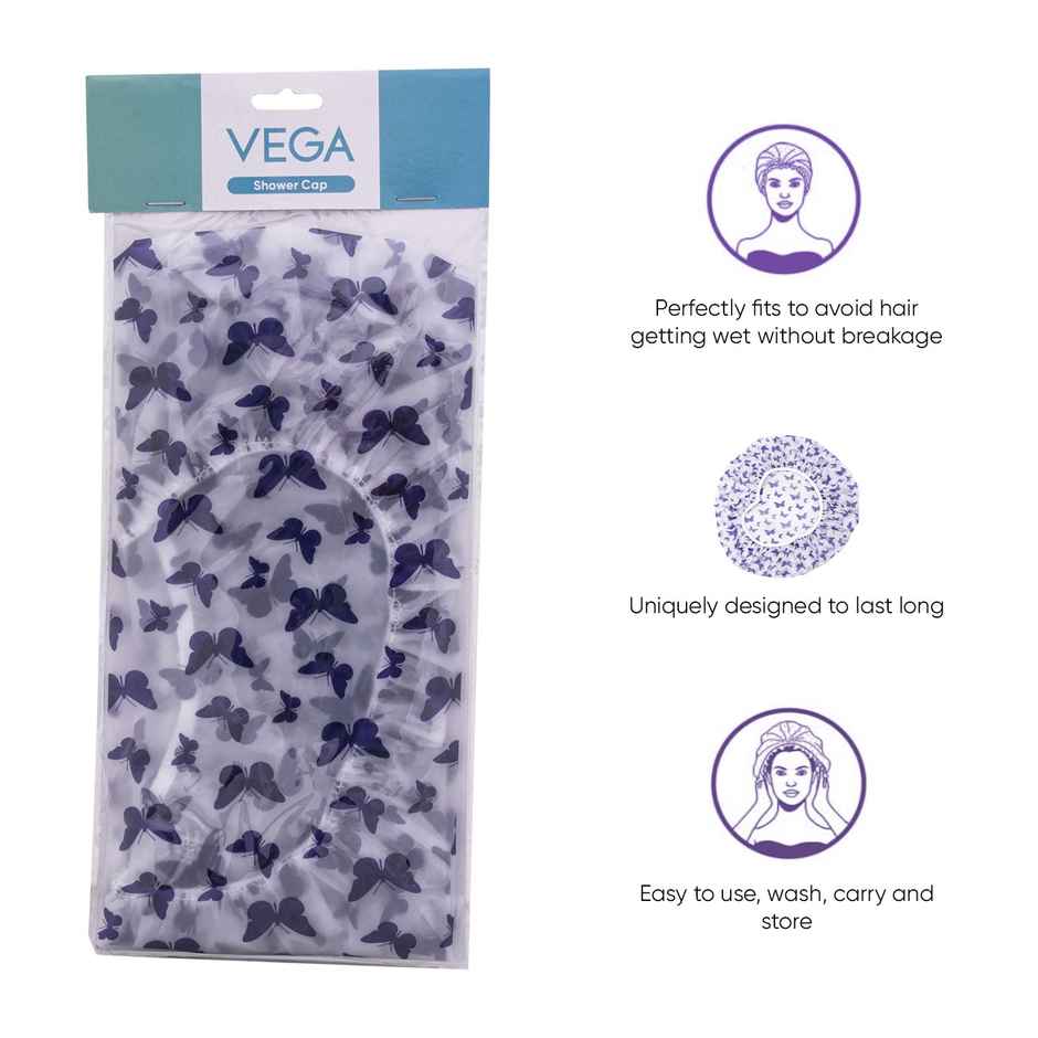 VEGA Set of 2 Premium Colorful Shower Cap (SC-02)