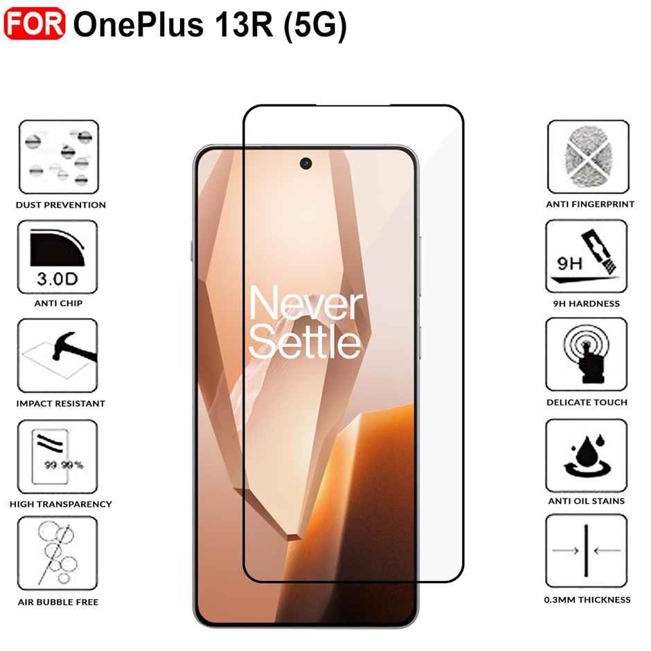 Artistque Tempered Glass for OnePlus 13R Screen Protector Guard