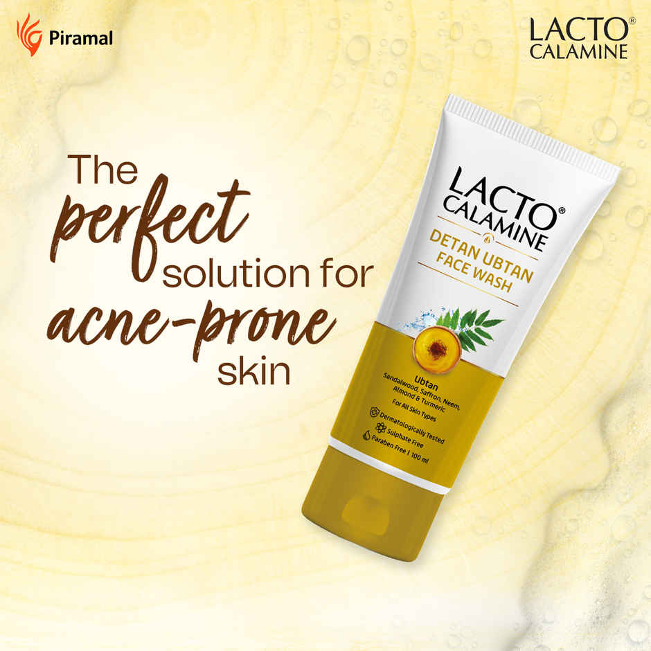 Lacto Calamine Ubtan Face Wash For Glowing Skin Natural Face Wash With Sandalwood