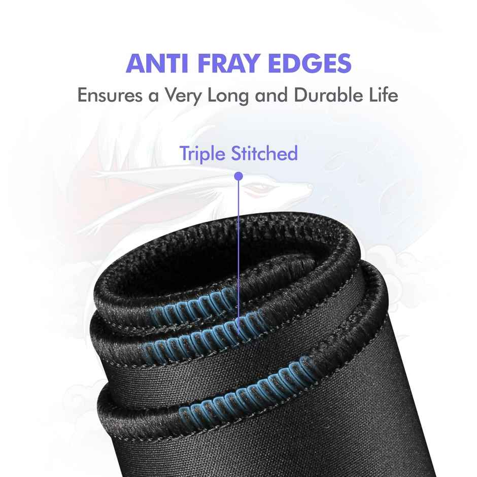 Evofox Falcon X35 Gaming Mouse Pad with Micro Textured Speed Surface, Non-Slip Rubber Base, Anti-Fray Stitched Edges and Washable Surface (350mm x 250mm)