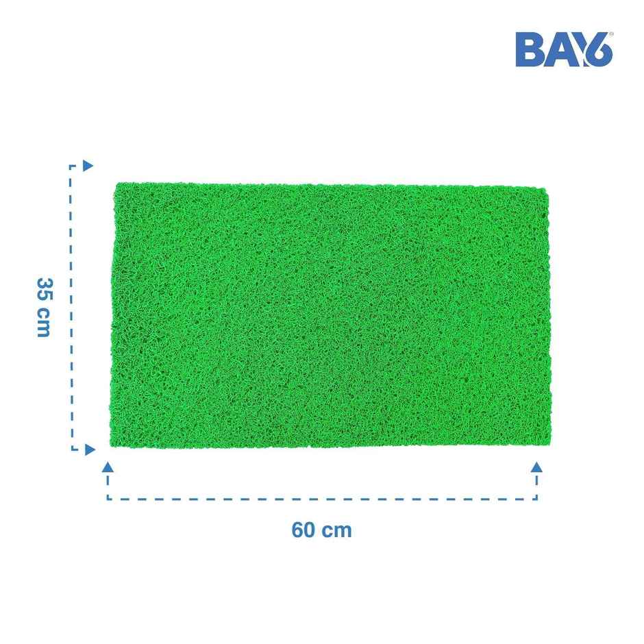 BAY6 PVC Anti-Skid Outdoor Mat - Green 35 x 60 cm