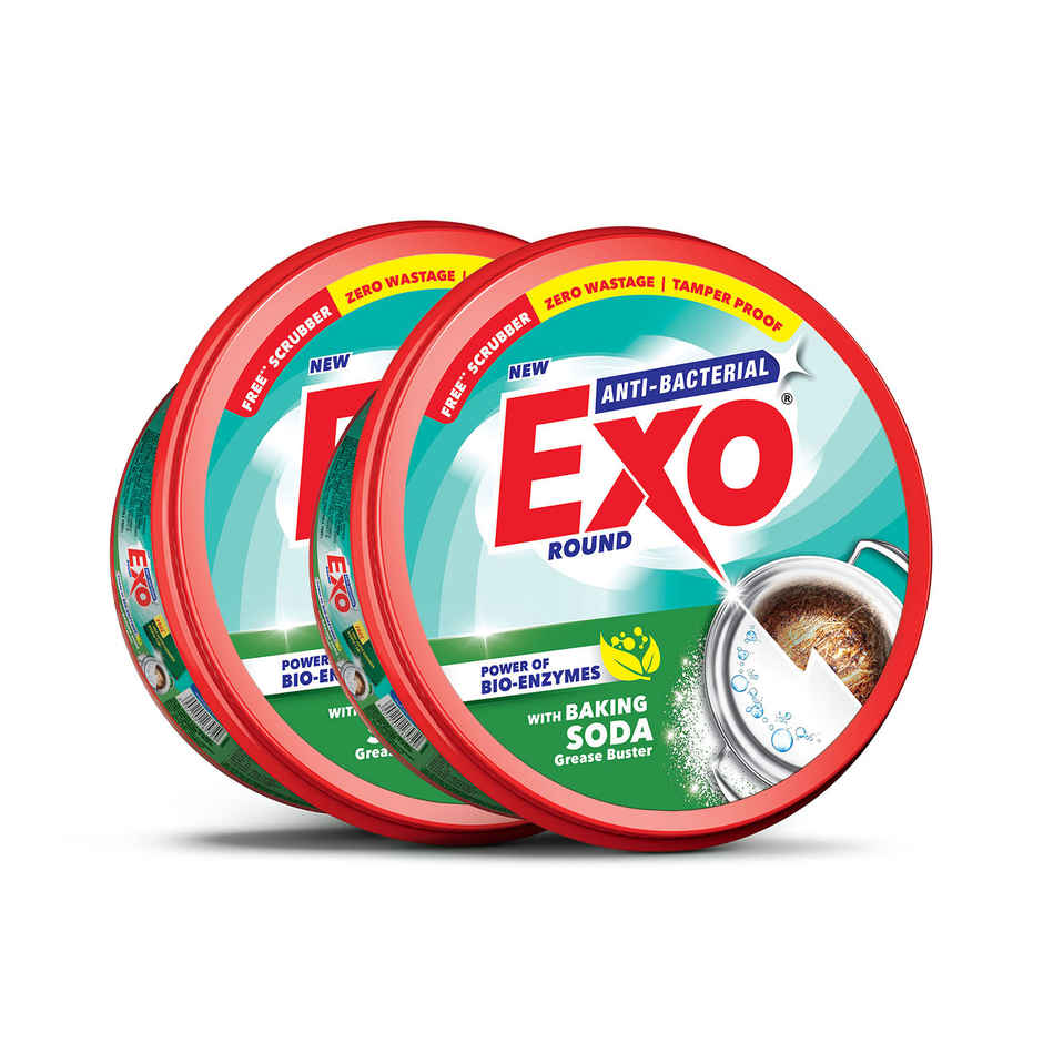 Exo Anti Bacterial Dishwash Bar|Baking Soda for Grease Buster & Power of Bio-Enzymes