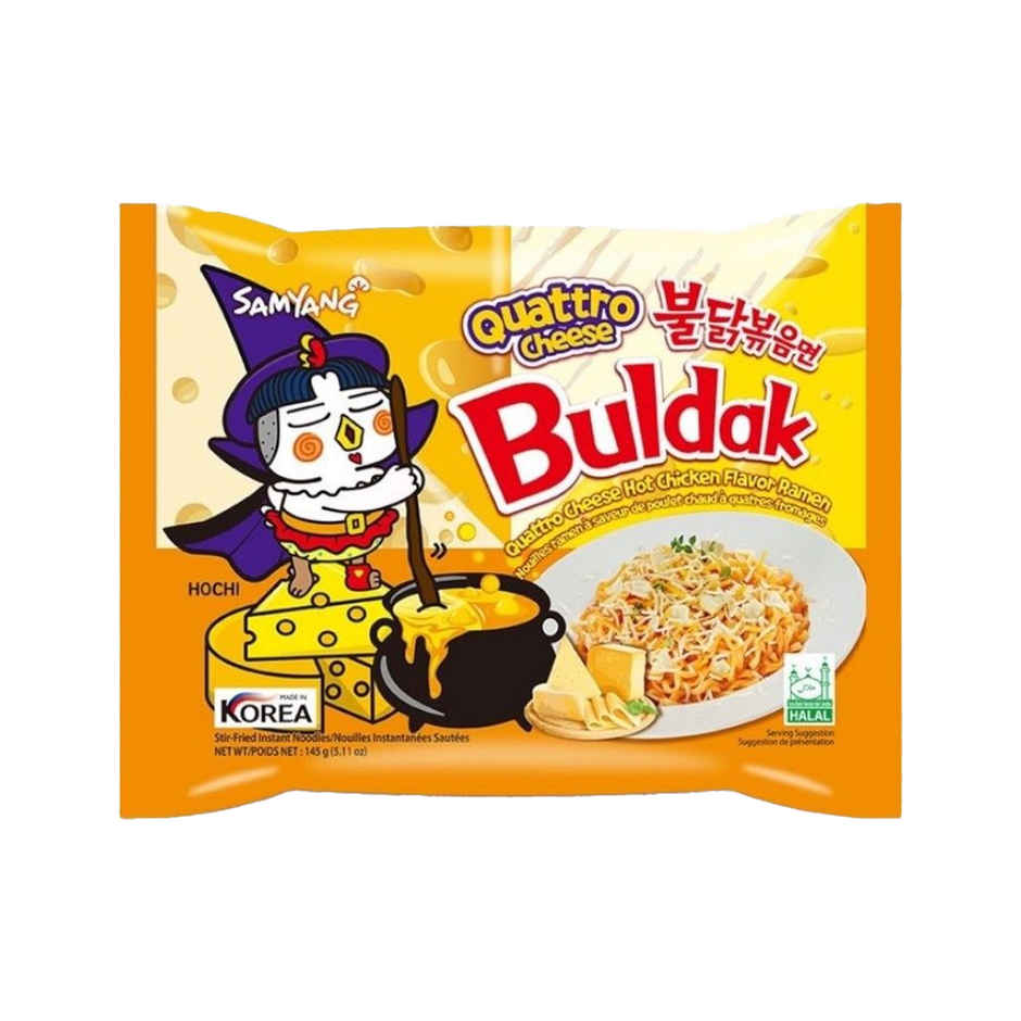 Korean Samyang Hot Chicken Ramen Quattro Cheese Noodles Non Veg Combo