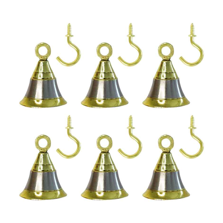 Ekhasa Pure Brass Bells For Pooja Door | Decorative Bells For Pooja Mandir