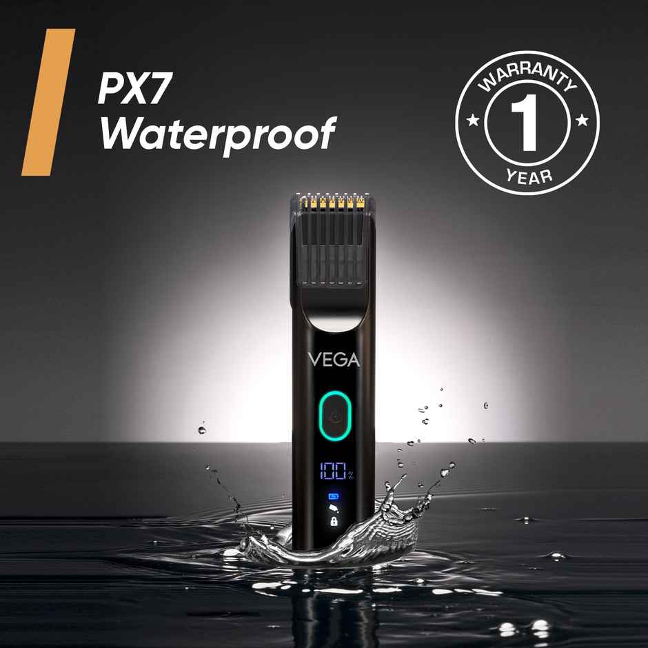 Vega SmartOne S1 Beard Trimmer for Men with 120 mins Runtime, USB Type C, IPX7 Waterproof (VHTH-30)