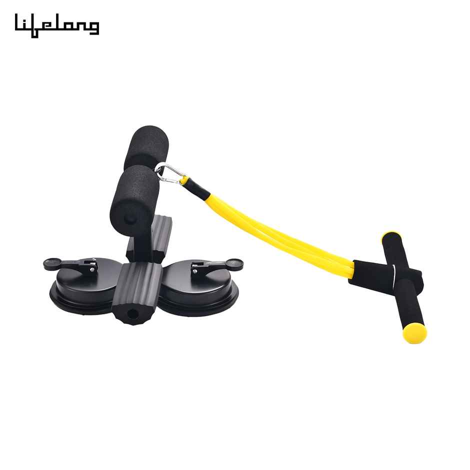 Lifelong Tummy Trimmer with Double Suction Cup SitUp Bar For Abdominal Exercise,Leg Muscle Training