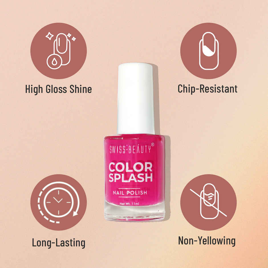 Swiss Beauty Color Splash Nail Polish | Molten Mauve