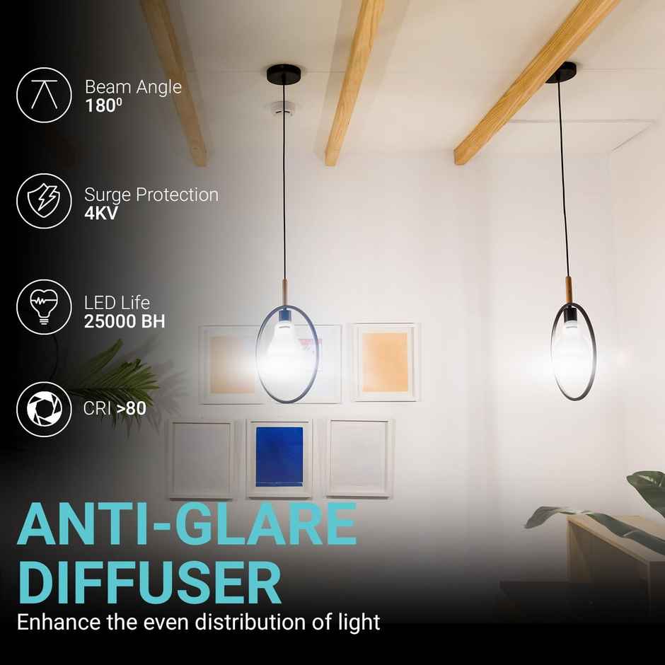 Panasonic 9W Led Bulb, Cool Day White 6500K | B22 Base Holder