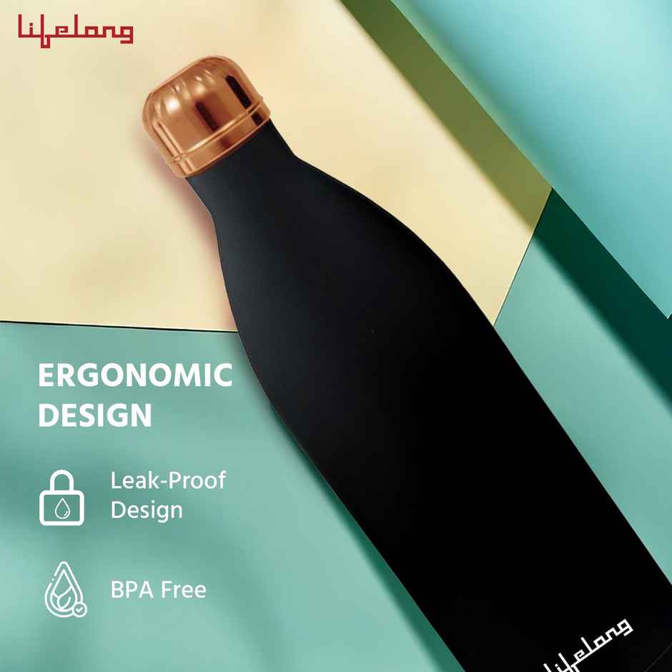 Lifelong Double Walled 24 Hours Hot and Cold Vacuum Insulated 1000 ml Flask - LLVF008