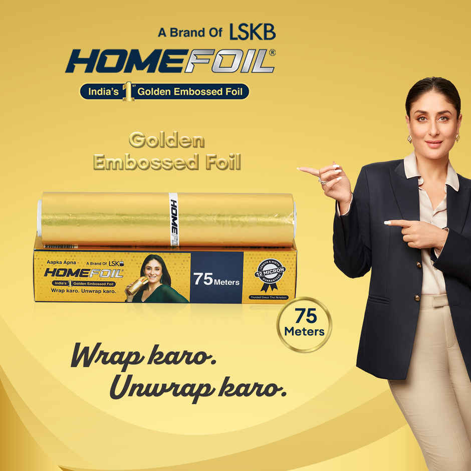 HOMEFOIL Net Golden Embossed Aluminium Foil