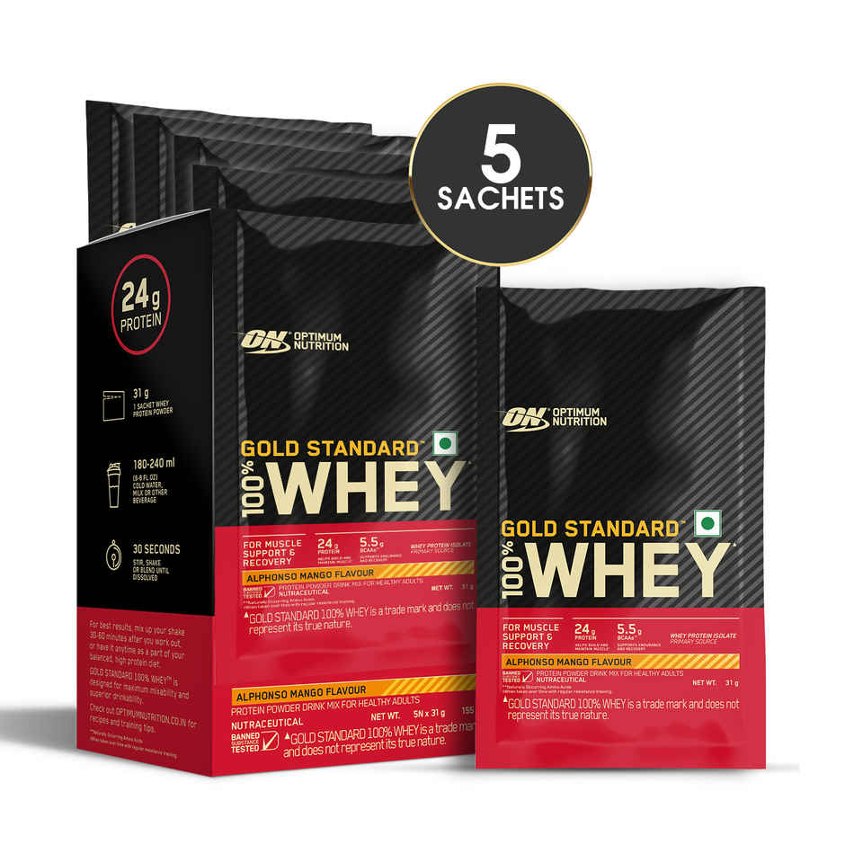 Optimum Nutrition (On) Gold Standard Whey Protein | Alphonso Mango