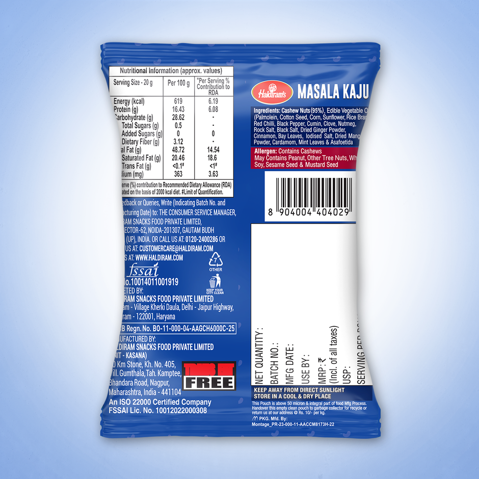 Haldiram's Nagpur Masala Kaju | Spiced & Nutty
