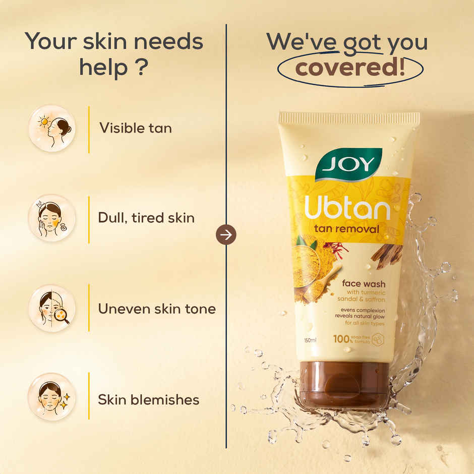 Joy Ubtan Tan Removal Face Wash