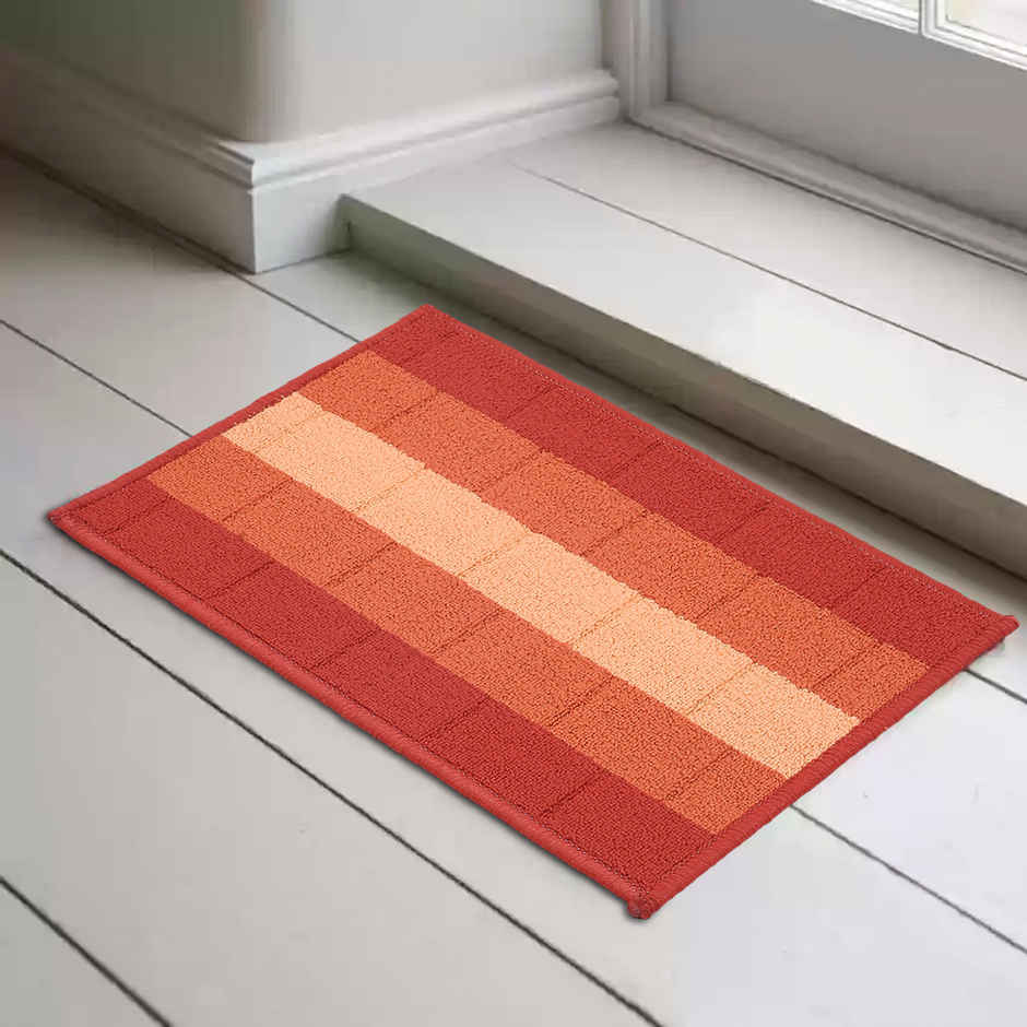 Status Iris Anti- Skid Floor Mat | 38 x 58 cm | Orange