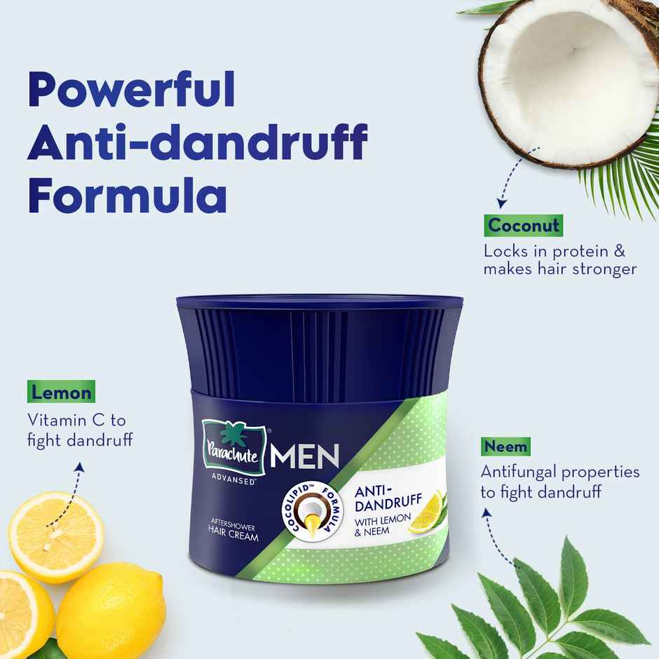 Parachute Advansed Men Hair Cream, Anti-Dandruff