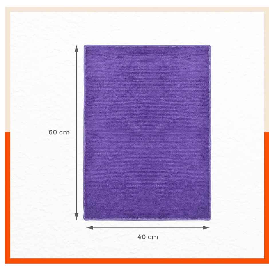 Bathla Micro Fiber Cleaning Cloth - Pack of 2 | Multipurpose | Purple
