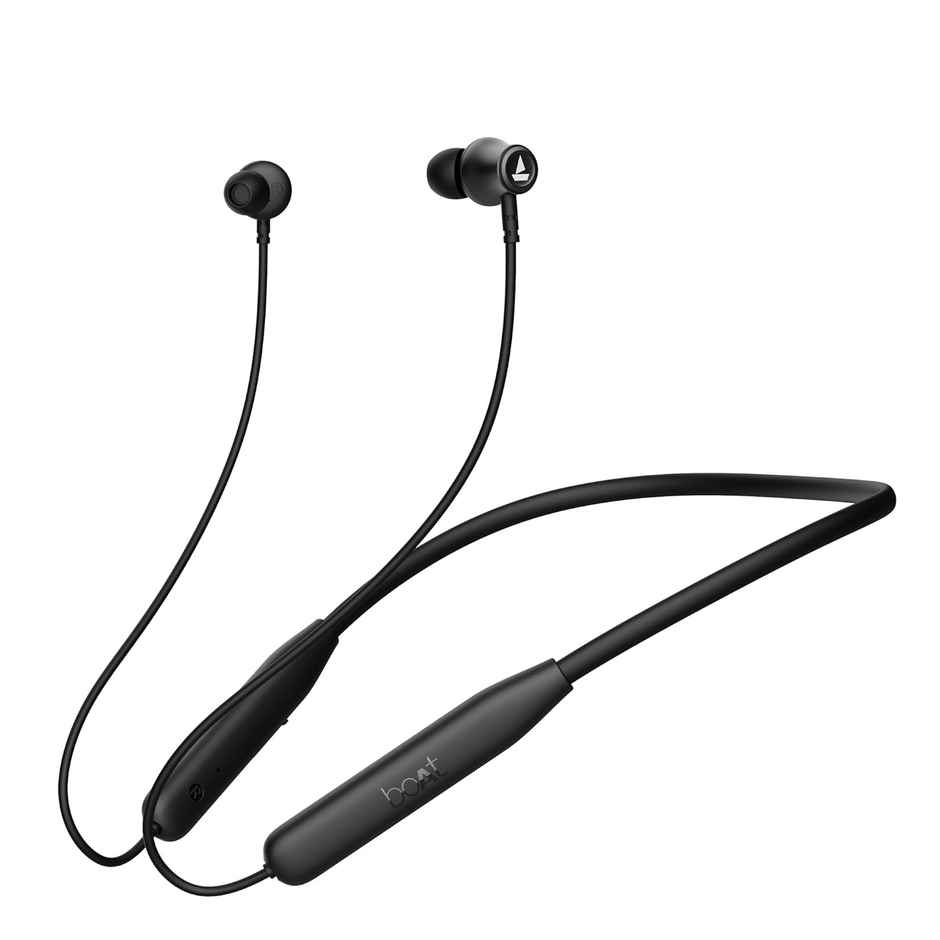boAt Rockerz 110 BT Neckband w/ 40H Playtime, ENx Technology, BTv5.3 & BEAST Mode (Active Black)