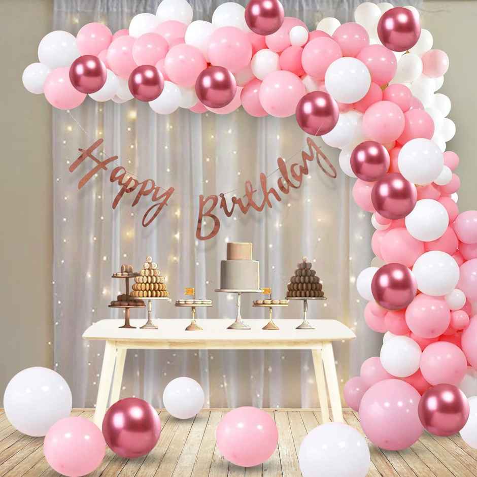 Party Propz Birthday Decoration Items For Girl - Pack Of 66