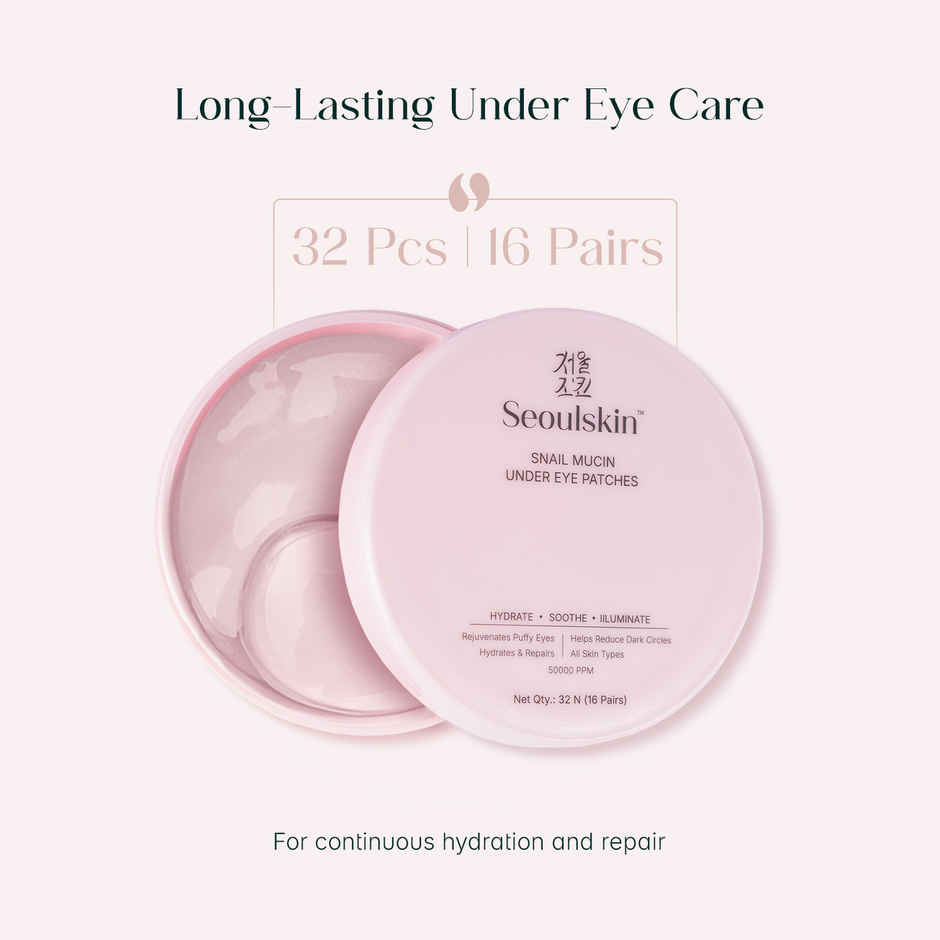 Seoulskin Snail Mucin Under Eye Patches | Dark Circles & Puffy Eyes Care