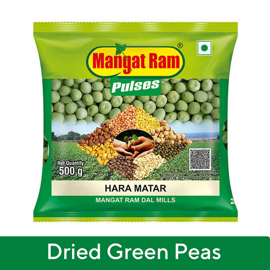 Mangat Ram Pulses Dried Green Peas | Hara Matar