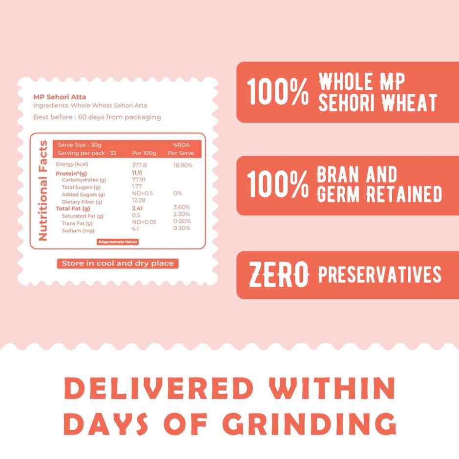 Origgo MP Sehori Stone Ground Atta-Normal Pissai