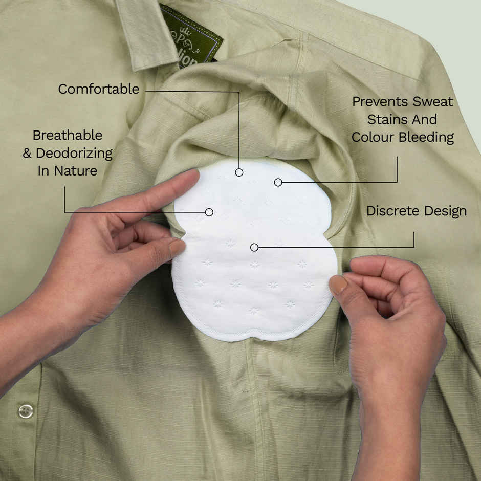 Pee Safe Disposable Underarm Sweat Pads | Absorb Sweats & Bad odours - Straight