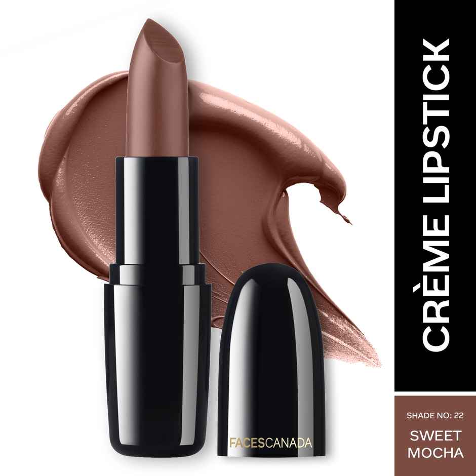Faces Canada Weightless Creme Finish Lipstick- Sweet Mocha 22 | Creamy and Smooth Texture