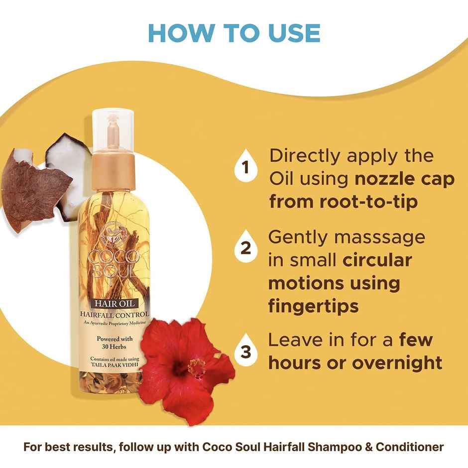 Coco Soul Ayurvedic Hair Oil Hair Fall Control