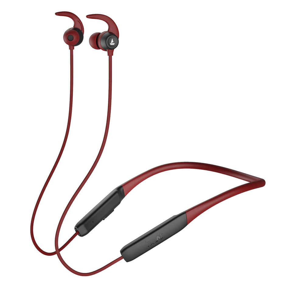 boAt Rockerz 255 Neo Bluetooth Wireless in Ear Earphones with Mic with Enx- Tech(Maroon Madness)