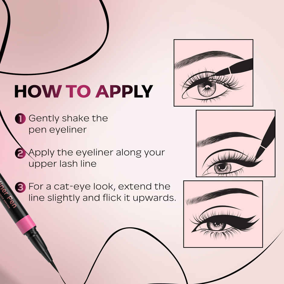 Magneteyes Fresh Eyeliner Pen | All-Day Waterproof | Rose Extracts | Smudge Proof