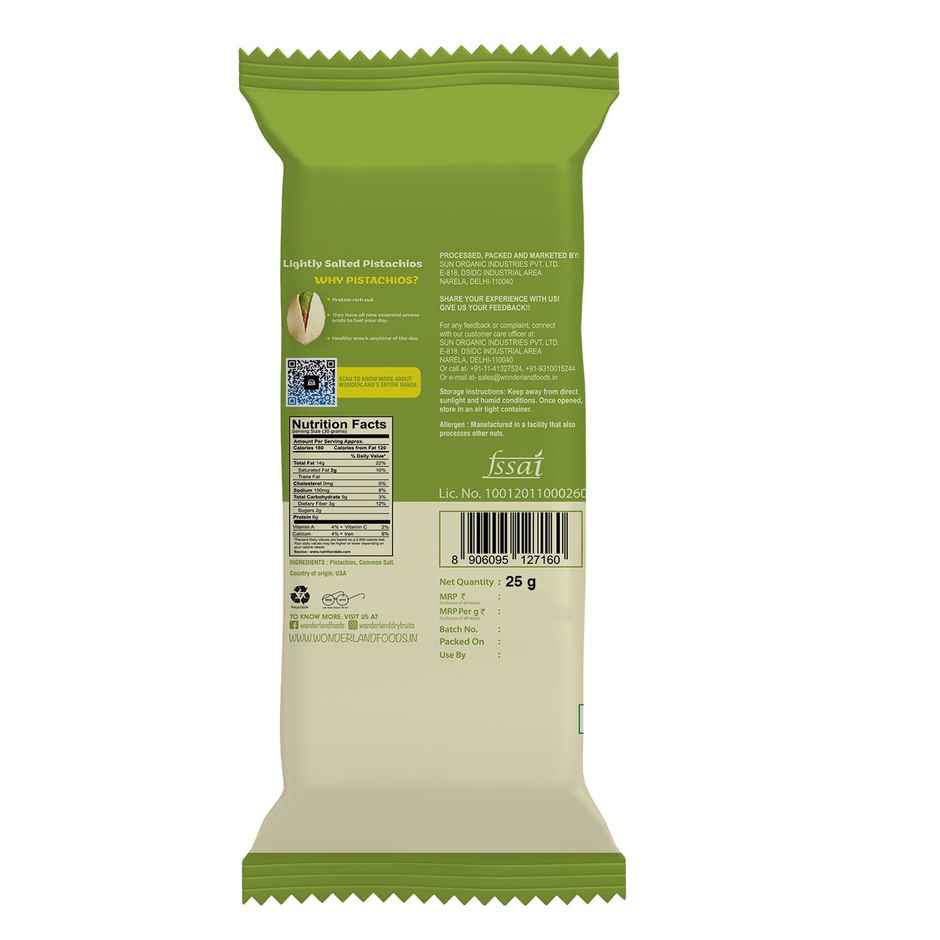 Wonderland Foods Roasted & Salted Pistachios